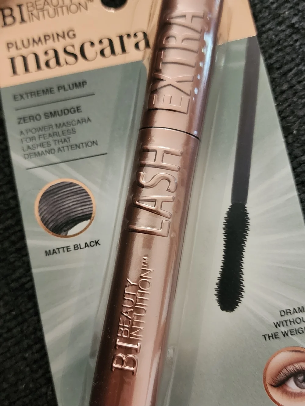 BI BEAUTY Intuition Lash Extra Plumping Mascara - Matte Black New